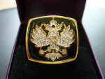 Russian-Czar-Ring. (In zilver en verguld)